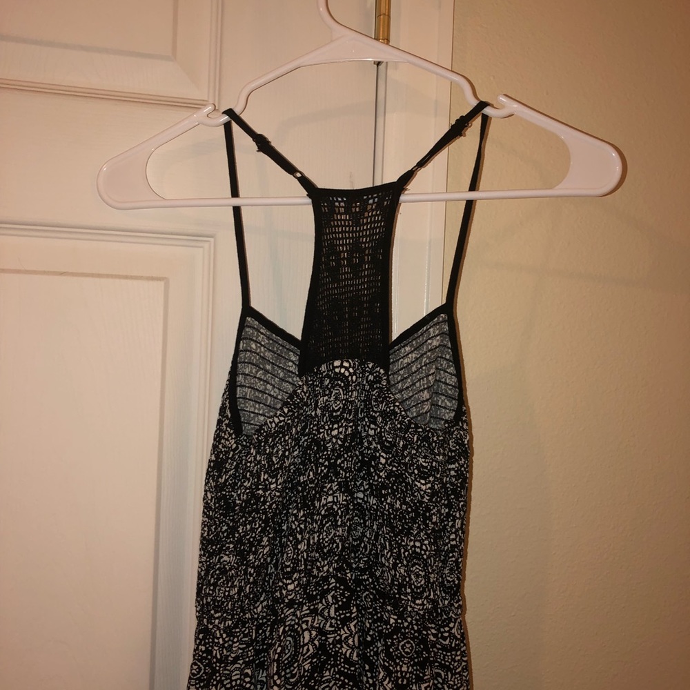 Black & White Patterned Maxi Dress